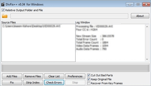 divfix 동영상 복구